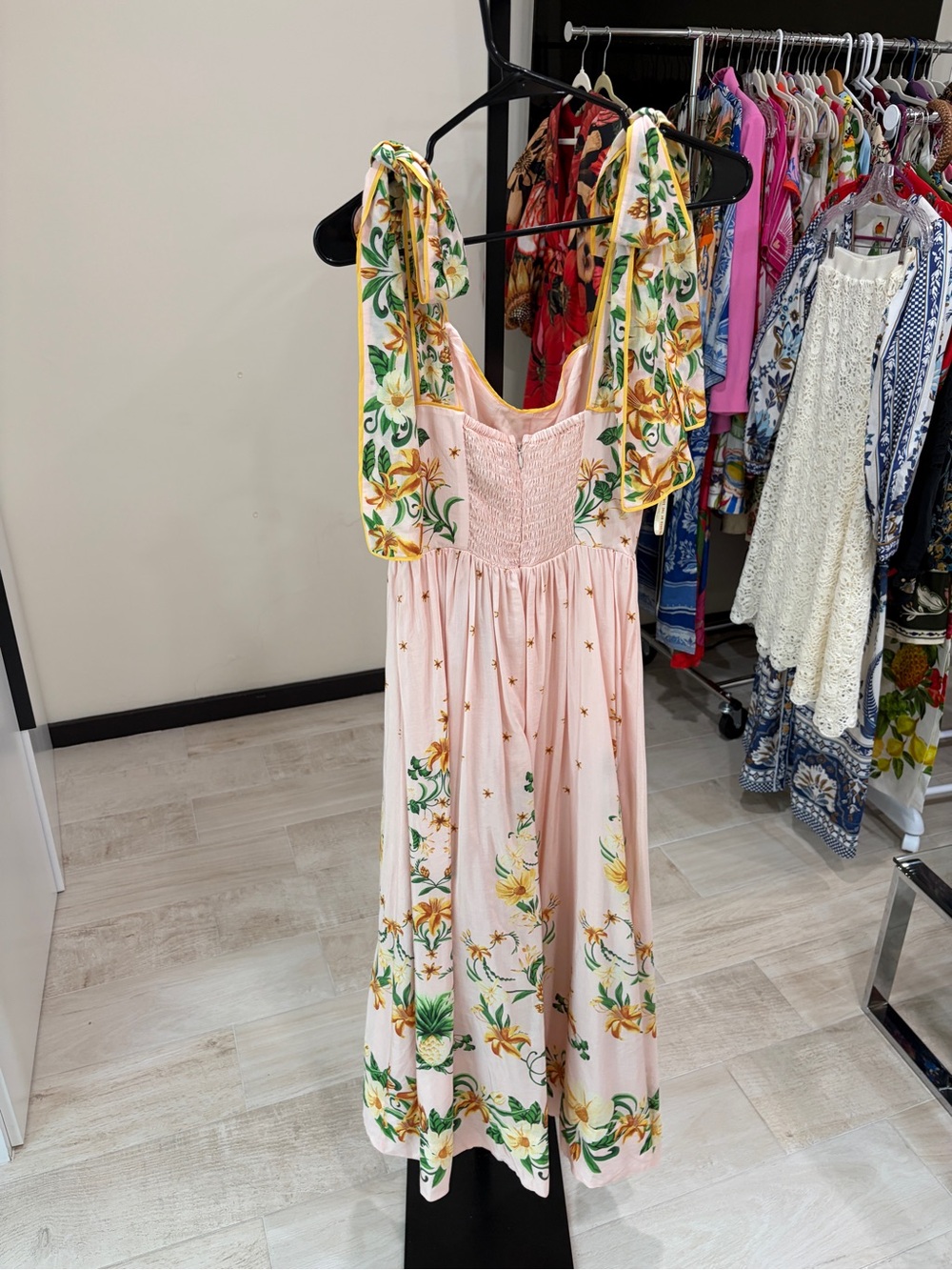 Farm Rio: Botanical Beauty floral cotton-blend midi dress - Picture 6 of 13